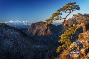 wschod slonca, sokolica, pieniny, widok na tatry, fot adam brzoza,