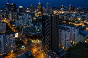 warszawa, widok wiezowce, miasto, z JM Tower, fot adam brzoza