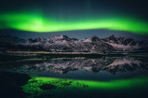 , norwegia, fot adam brzoza,, zorza polarna, aurora,