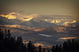 wschod slonca, sokolica, pieniny, widok na tatry, fot adam brzoza, giewont, czerwone wierchy,