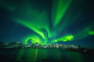 , norwegia, fot adam brzoza, zorza polarna, aurora,