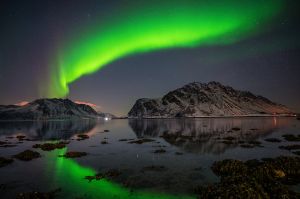 , norwegia, fot adam brzoza,, zorza polarna, aurora,